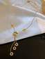 Fashion Gold Color Necklace With Cat Eye Diamond