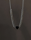Fashion Black Love Chain Necklace