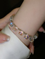 Fashion Main Map Crystal Beaded Bracelet