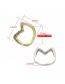 Fashion White Gold Micro-inlaid Color Zirconium Geometric Ring