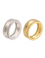 Fashion White Gold Micro Inlaid Eye Ring