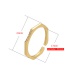 Fashion Oval White Gold Micro-set Openwork Geometric Open Ring