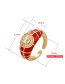 Fashion Color Oil Drop Diamond Mesh Ring