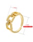 Fashion 4# Micro-set Square Zircon Ring