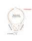 Fashion Gold Color Multi-layer Crystal Wings Pendant Necklace