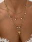 Fashion Gold Color Crystal Butterfly Angel Necklace