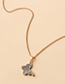 Fashion Silver Color Gold-plated Butterfly Single Layer Necklace
