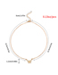 Fashion Gold Color Gold-plated Butterfly Single Layer Necklace