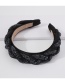 Fashion Black Twist Braided Broad-brim Headband