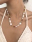 Fashion Color Alloy Heterosexual Pearl Rice Bead Necklace