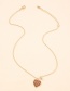 Fashion Orange Alloy Imitation Diamond Drop Oil Love Necklace