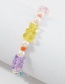Fashion Color Bear Imitation Pearl Rice Bead Bracelet