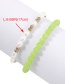 Fashion Green Imitation Pearl Color Beads Double Beaded Bracelet