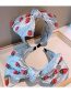 Fashion Strawberry Oversized Bow Strawberry Headband With Big Bow In Silver Grey Leather