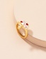Fashion Gold Color Alloy Geometric Mushroom Ring