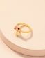 Fashion Gold Color Alloy Geometric Mushroom Ring
