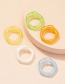 Fashion Orange Acrylic Resin Ring
