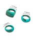 Fashion Transparent White Acrylic Resin Ring Set