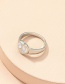 Fashion Silver Color Hollow Love Ring