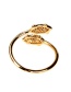 Fashion Gold Color Gold-plated Geometric Open Ring