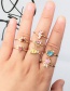 Fashion Tropical Fish Gold-plated Zircon Tropical Fish Open Ring