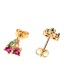 Fashion Grape Zircon Grape Stud Earrings