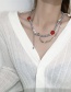 Fashion Strawberry Pearl Necklace Pearl Strawberry Chain Necklace