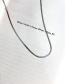 Fashion Love Three-piece Suit (detachable) Love Multilayer Chain Necklace