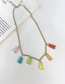 Fashion Colorful Bear Necklace Cartoon Bear Necklace