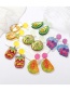 Fashion Grape Earrings Acrylic Fruit Stud Earrings