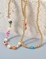 Fashion Two-piece Set Alloy Resin Pearl Eye Bead Necklace Set