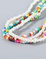 Fashion Color Alloy Resin Pearl Multi-layer Necklace