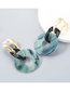 Fashion Ink Alloy Resin Round Earrings