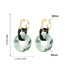 Fashion Ink Alloy Resin Round Earrings