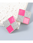 Fashion Yellow Alloy Drip Drilling Rings Earrings