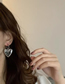 Fashion Silver Color Glossy Love Earrings