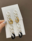 Fashion Gold Color Acrylic Chain Earrings