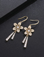 Fashion Gold Color Alloy Flowers Inlaid