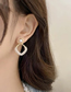 Fashion Gold Color Metal Pearl Splicing Earrings
