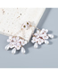 Fashion Flowers Alloy Imitation Pearl Flower Earrings