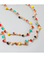 Fashion Color Resin Beaded Double Necklace