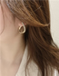 Fashion Gold Diamond-studded Hollow Drop Earrings