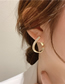 Fashion Gold Diamond-studded Hollow Drop Earrings