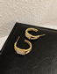 Fashion Gold Alloy C-shaped Earrings