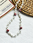 Fashion White Pearl Glass Rice Beads Flower Bead Necklace