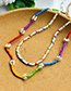 Fashion Color Rice Bead Flower Double Necklace