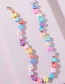 Fashion Color Clay Flower Beaded Necklace