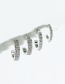 Fashion Silver Color Rhinestone Ear Ring Set