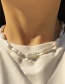Fashion White Imitation Pearl Rice Beads Beaded Necklace