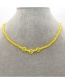 Fashion Yellow Suebito Smiley Rice Bead Chain Necklace